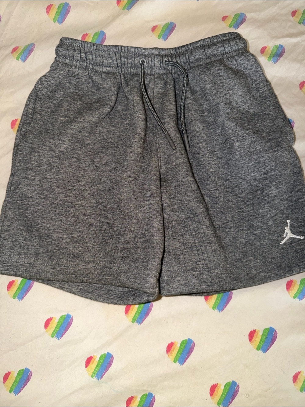 Jordan kids Grey Fleece Casual Shorts